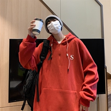 卫衣男生秋季休闲情侣宽松连帽衫美式重磅百搭外套百搭W024/P45，女装短外套，星座506