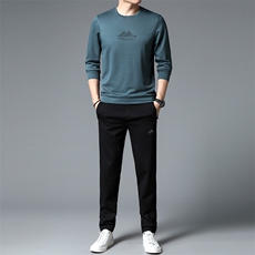 S3080钱塘2020-2中青年男士秋季时尚休闲简约长袖卫衣套装P127，男装卫衣，钱塘207-2
