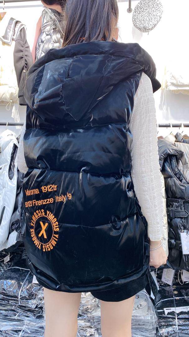 下摆抽绳马甲现货，女装马甲，帝瀛 DY