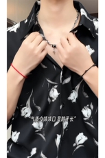 短袖衬衫男+短裤男潮流休闲套装男M-5XL大码TZ78712P50控98模特图，男装牛仔裤，星座226-1