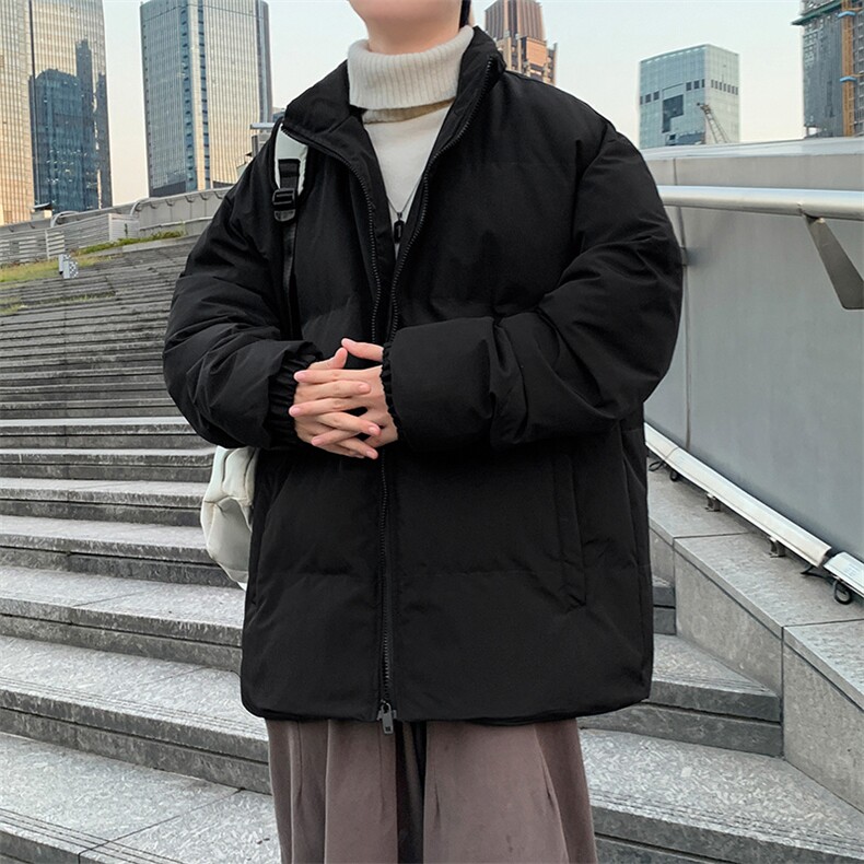 丹天羽绒服男士秋冬季新款宽松休闲立领棉衣外套A068-DNM08-TP75,男装羽绒服,电商A068