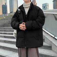 丹天羽绒服男士秋冬季新款宽松休闲立领棉衣外套A068-DNM08-TP75，男装羽绒服，电商A068