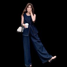【夏装新款】牛仔套装两件套2C092-9311A-P150-K208，女装套装/套裙，2C092