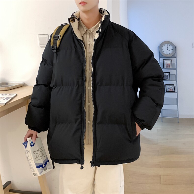 港风2026新品冬季宽松情侣装男装棉衣棉服冬装加厚外套D003-P88图片