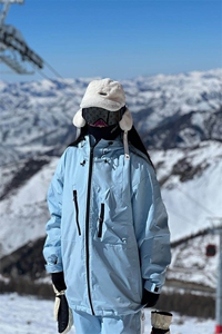 冬新连帽大码冲锋衣男保暖加棉加厚户外滑雪中性风衣外套M42-P165图片
