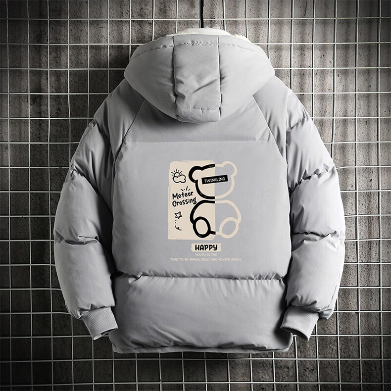 控128加绒面包服男大码羊羔毛棉衣男MY16352-P100图片