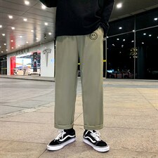 K43224-P25休闲裤男士大码宽松九分运动裤男裤男直筒,男装休闲裤,电商A040