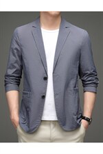 中老年2023年上衣单排扣春季翻领口袋长袖时尚西服SL8533，男装西服，钱塘6003（原4033）