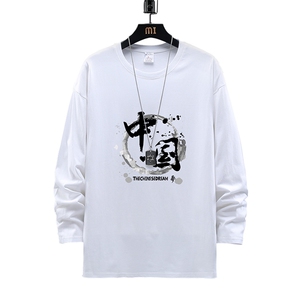 TX3134-P28 纯长袖t恤男大码圆领打底衫体恤 展架图片