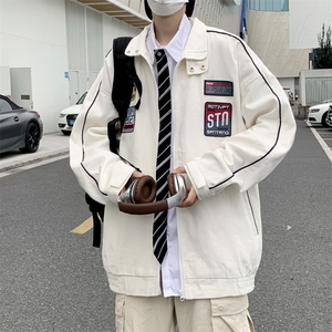 秋季美式潮流运动夹克男潮oversize百搭休闲情侣装 W7875-P58图片