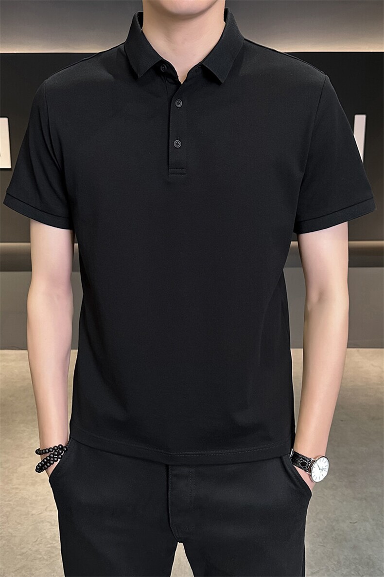 夏季新款短袖型男纯色POLO衫T恤休闲百搭半袖上衣PL88-P33,男装T恤,星座310B-3