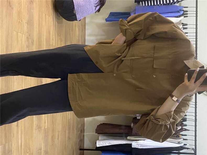 现货秋季新款韩系长袖衬衫,女装衬衫,斐媞梦