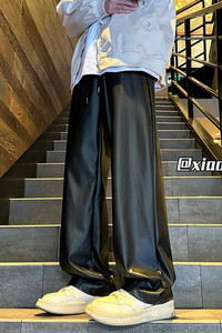 XZ616 秋冬新款加厚百搭痞帅皮裤休闲长裤 TY982 P65控78图片