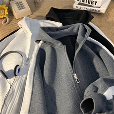 重磅拼色男女连帽卫衣特P60M-3XL，男装卫衣，电商B325
