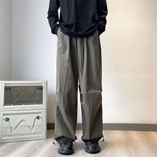 美式阔腿伞兵工装裤男女宽松复古休闲冲锋裤G079P38，男装休闲裤，星座1116-2