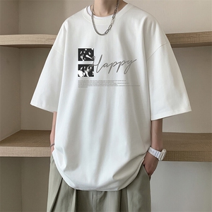 230g重磅纯棉短袖t恤男大码半袖半截袖 DX17431-P20图片