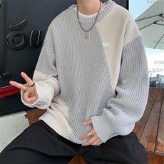 秋冬毛衣男韩版潮流宽松日系针织衫港风慵懒线衣外套MY049-P50，男装针织衫/毛衣，星座308B-1