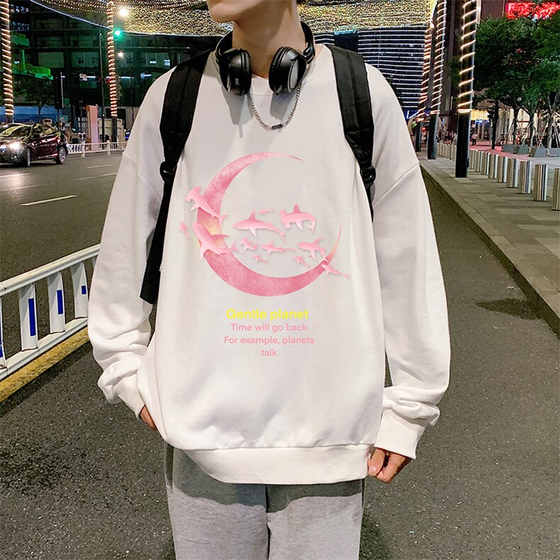 S6209-P28加绒款-P33秋季圆领卫衣男大码韩版宽松长袖外套,男装卫衣,电商A040