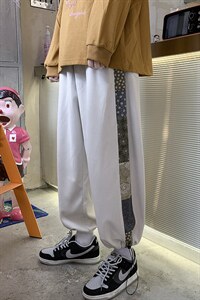 秋冬季休闲裤长裤炸街九分ins抽绳束脚灯芯绒裤子 A125-BK910-P50图片