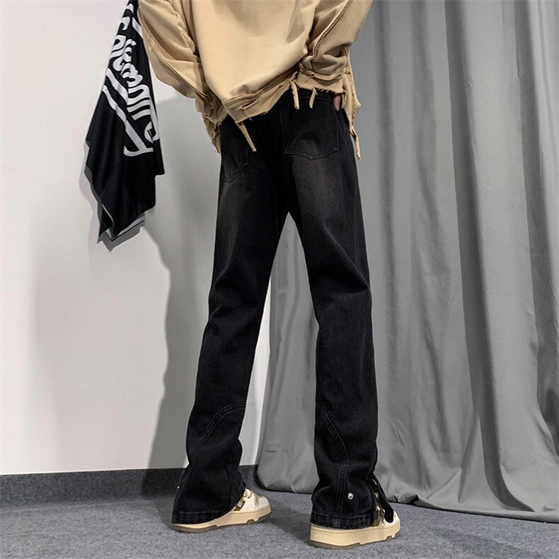 B2212023秋冬美式ins高街小众拉链牛仔裤LK22042-P60控78,男装牛仔裤,电商B221