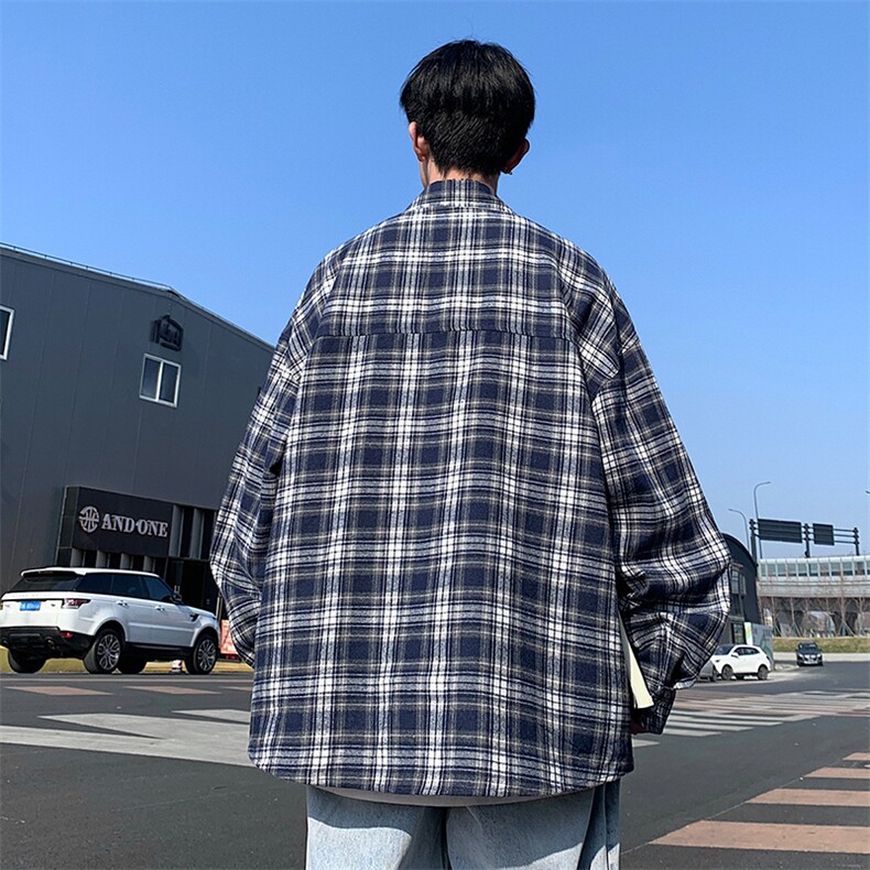 新款休闲格子衬衫,男装衬衫,星座1106-2（原1111B）