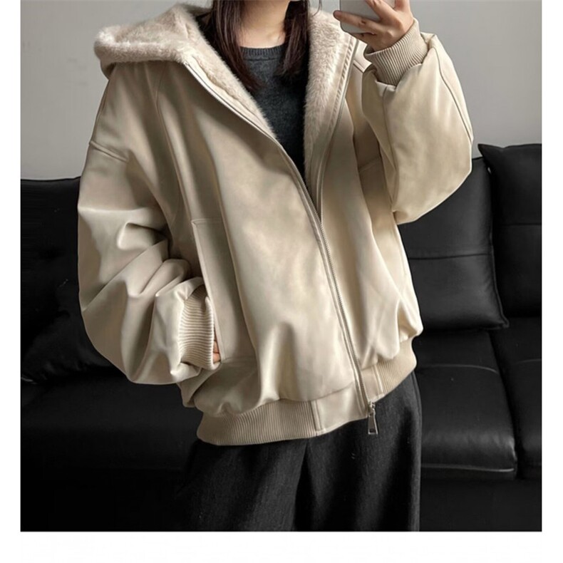 美式复古座山雕短款连帽毛领棉服女冬派克服棉衣外套,男装棉衣,星座506A