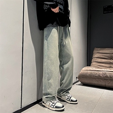 牛仔裤男宽松直筒裤K2362常规P50加绒P60，男装牛仔裤，电商D325