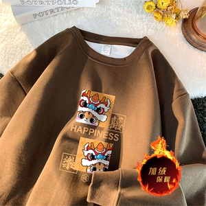 龙年卫衣 冬季加绒加厚卫衣男女外套DY5506常规特P28加绒特33图片