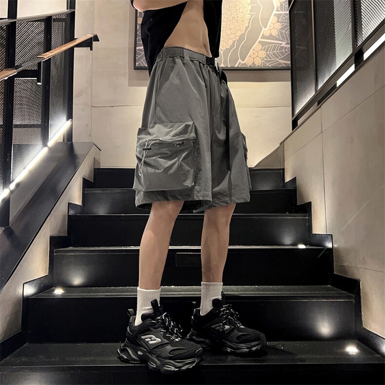 夏季立体大口袋工装松紧系绳短裤男休闲宽松裤X5475-TP40控价68,男装休闲裤,电商A102-1