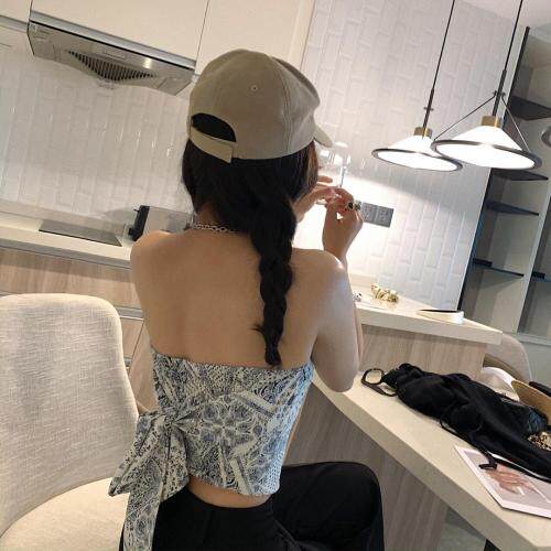 印花抹胸图片