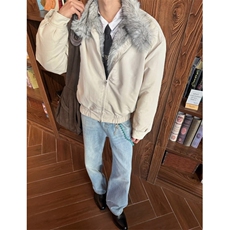 网图美潮boxy夹克版狼王座山雕棉服外套W1870/特P105，男装夹克，电商B350