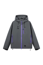 机能冲锋衣情侣外套登山服户外工装连帽小众运动夹克防风7870-P45，男装夹克，星座1403A