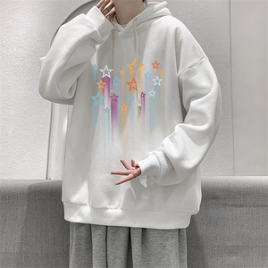 纯棉连帽卫衣男大码运动帽衫宽松薄WY2320-P35 加绒款-P40图片