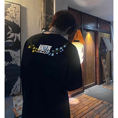 万针全刺绣解构设计260克重磅双纱纯棉高品质美式高街短袖T恤特33，男装T恤，电商A486