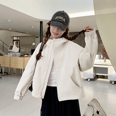档口现货2025女装秋装新款休闲风衣外套女353-p125-k178，女装短外套，2C266
