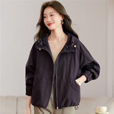 2025年冬季时尚潮流中长款休闲加绒加厚派克服，女装派克服，独衣靓