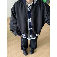 提花美式短款外套男高级感ma1飞行夹克秋季cleanfit棒球服JK604，男装夹克，星座1116A（原606A-3）