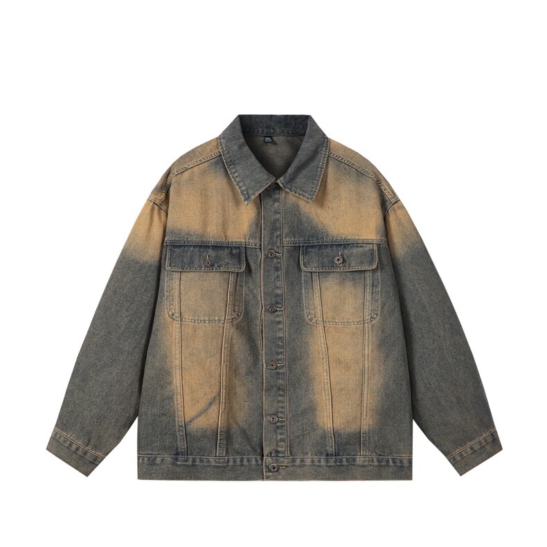 25春季新款复古做旧水洗宽松工装牛仔夹克外套N8852/P118148,男装工装外套,星座202-1
