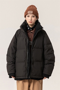 新标白鸭绒简约休闲立领外套纯色加厚羽绒服ESY0221-P205图片