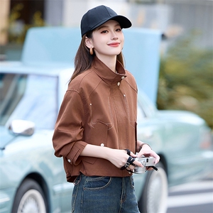 欧洲站2024春秋新款短款宽松休闲外套上衣小公子设计感风衣高级感图片