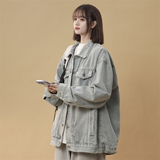 《现货主推》女装类目男女中性牛仔外套GXX03-P80控118，女装短外套，电商C303A