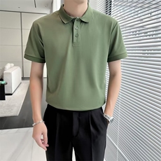 潮流短袖ins潮百搭简约纯色夏季2024POLO衫原宿日系男T601，男装Polo衫，星座1116A-2（原606A-1）