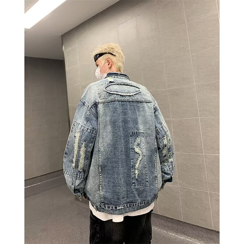 秋季新款美式复古夹克水洗外套 GM8844 P75图片