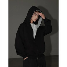 A99-特P55网图白白不拜拜同款连帽拼色拉链外套男女开衫卫衣，女装短外套，电商B369（原A024）