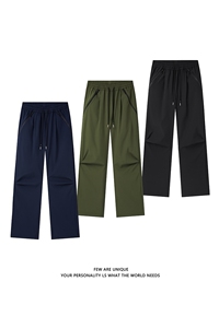 现货伞兵工装冲锋裤男2025秋季新款宽松褶皱休闲裤子-A2228TP35图片