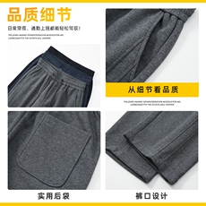 2026现货休闲裤男春季新款宽松阔腿松紧腰弯刀裤运动裤Z2623-P50，女装休闲裤，星座509