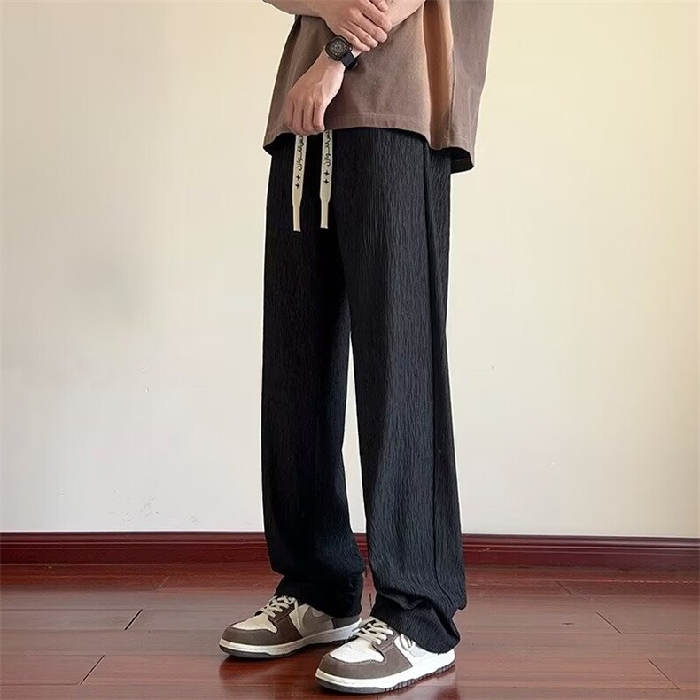 2025新款卫裤子男款秋冬舒适男女宽松直筒阔腿休闲长裤潮，男装休闲裤，星座506A