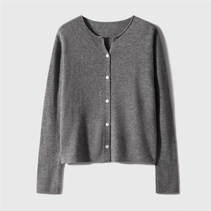 剪刀领开衫均码胸围105衣长56袖长57图片