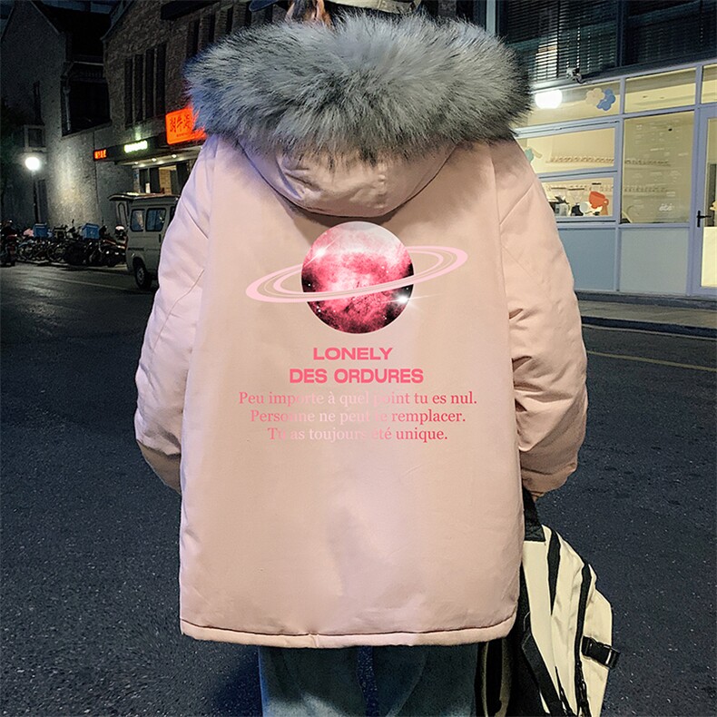 MM48184-P130冬季大毛领棉衣男士大码加厚棉袄男棉服,男装棉衣,电商A040