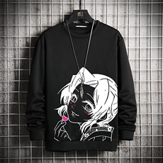 T4153-P25加绒款-P35简约帅气百搭长袖t恤男大码胖子卫衣网格，男装卫衣，电商A040A